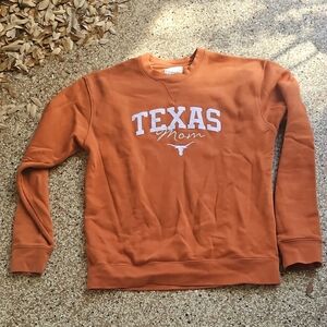 Gear For Sports Texas Orange Crewneck Sweater Sweatshirt UT Longhorns TEXAS MOM